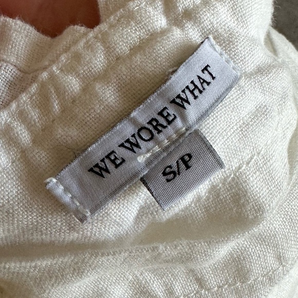White Linen Overalls - Picture 5 of 6